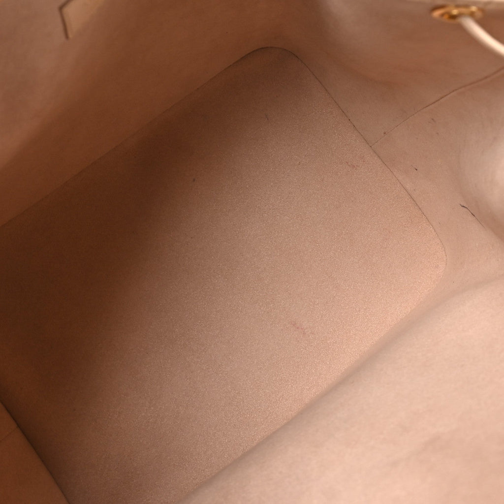Calfskin Monogram Cutout Petit Noe Neutral