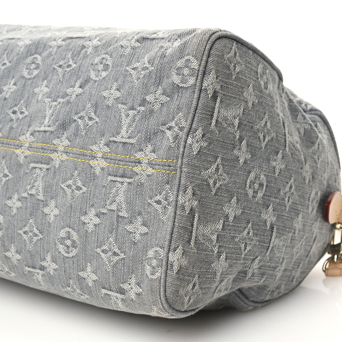 Monogram Denim Speedy Soft 30 Washed Gray
