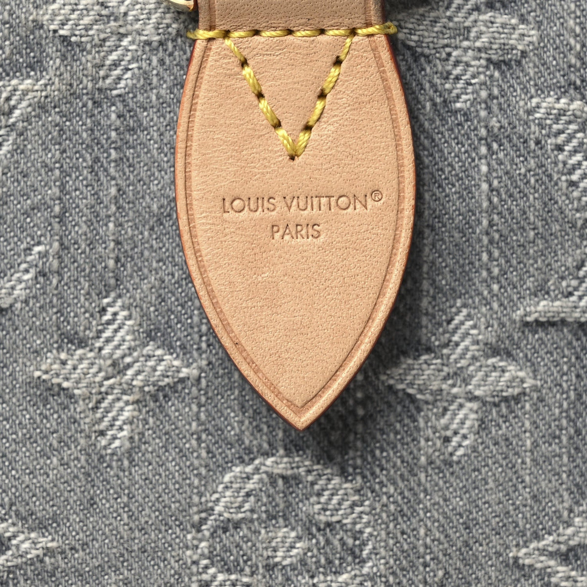 Monogram Denim Speedy Soft 30 Washed Gray