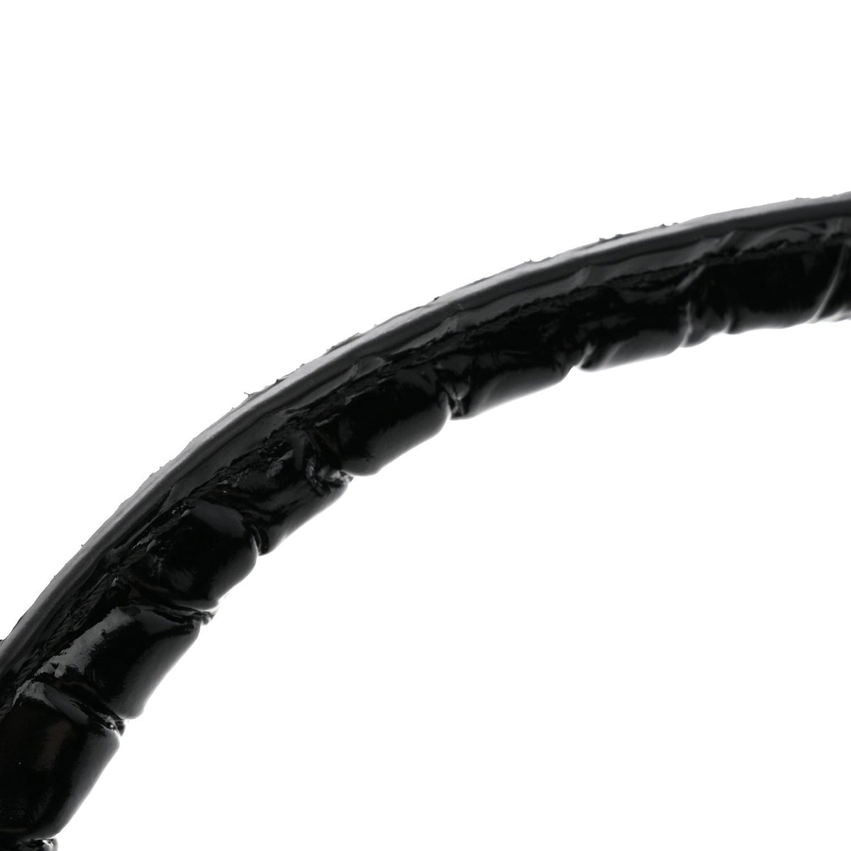 Calfskin Crocodile Embossed Small Archetype Black