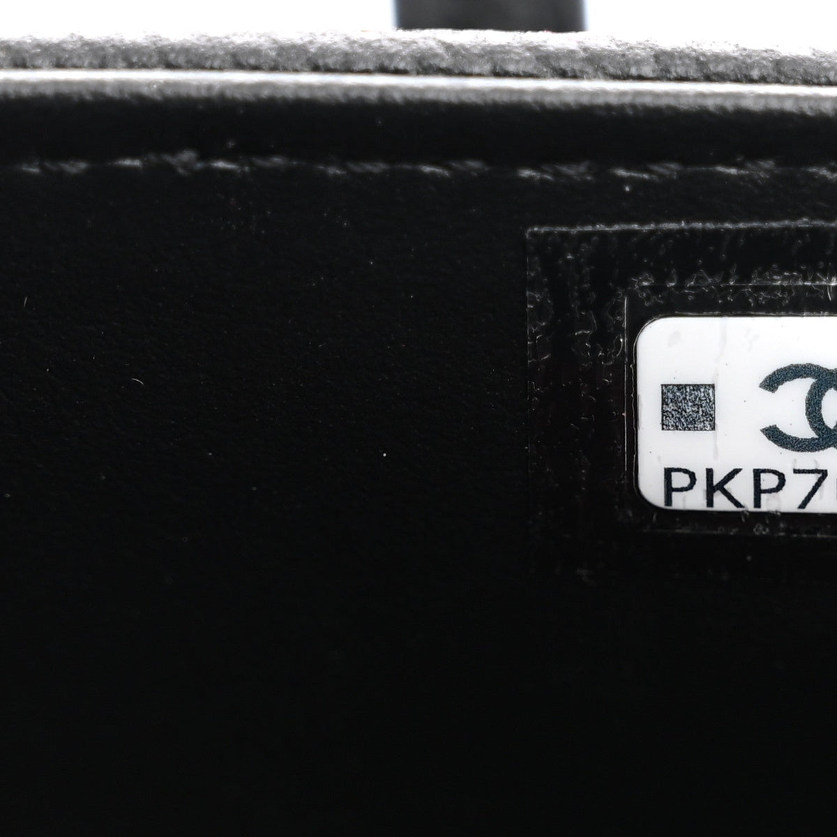 Shiny Caviar Mini Preppy Coco Shoulder Bag Black