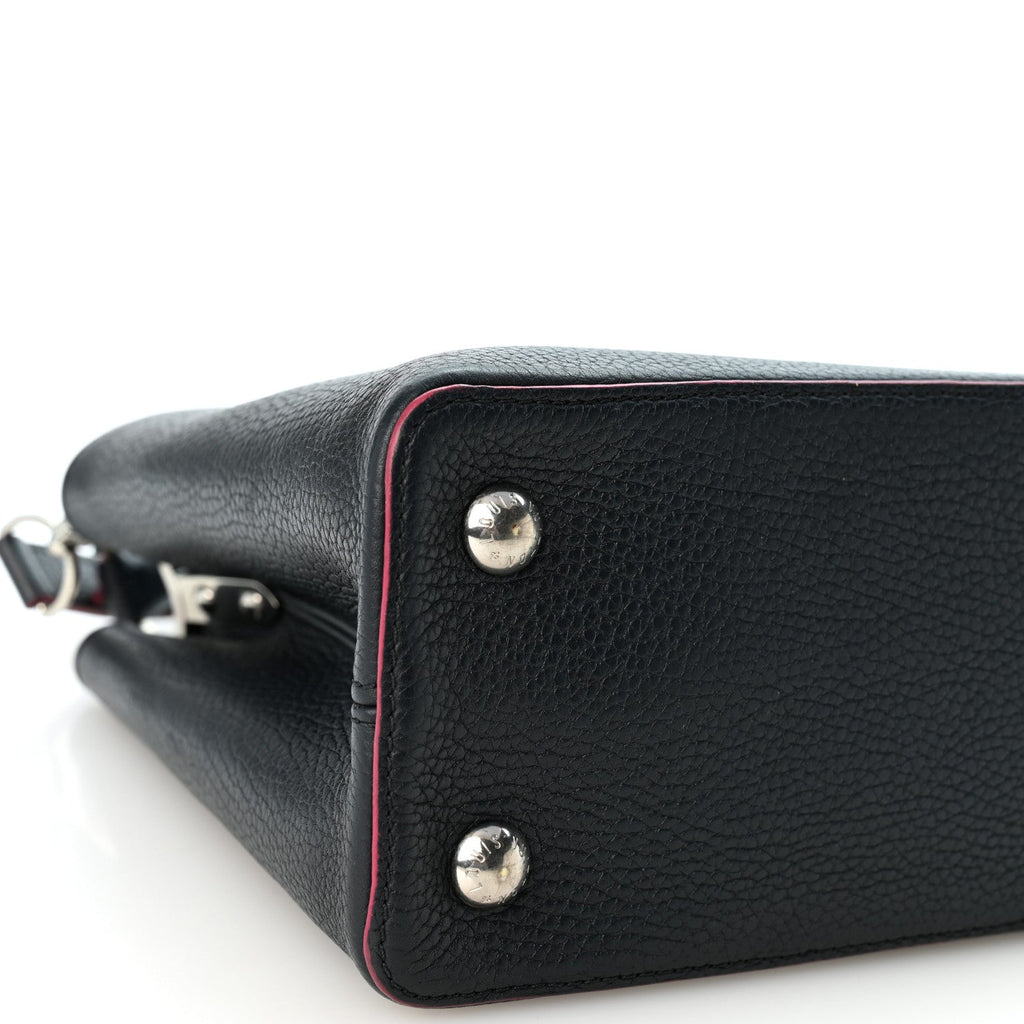 Taurillon Capucines PM Cobalt Fuchsia