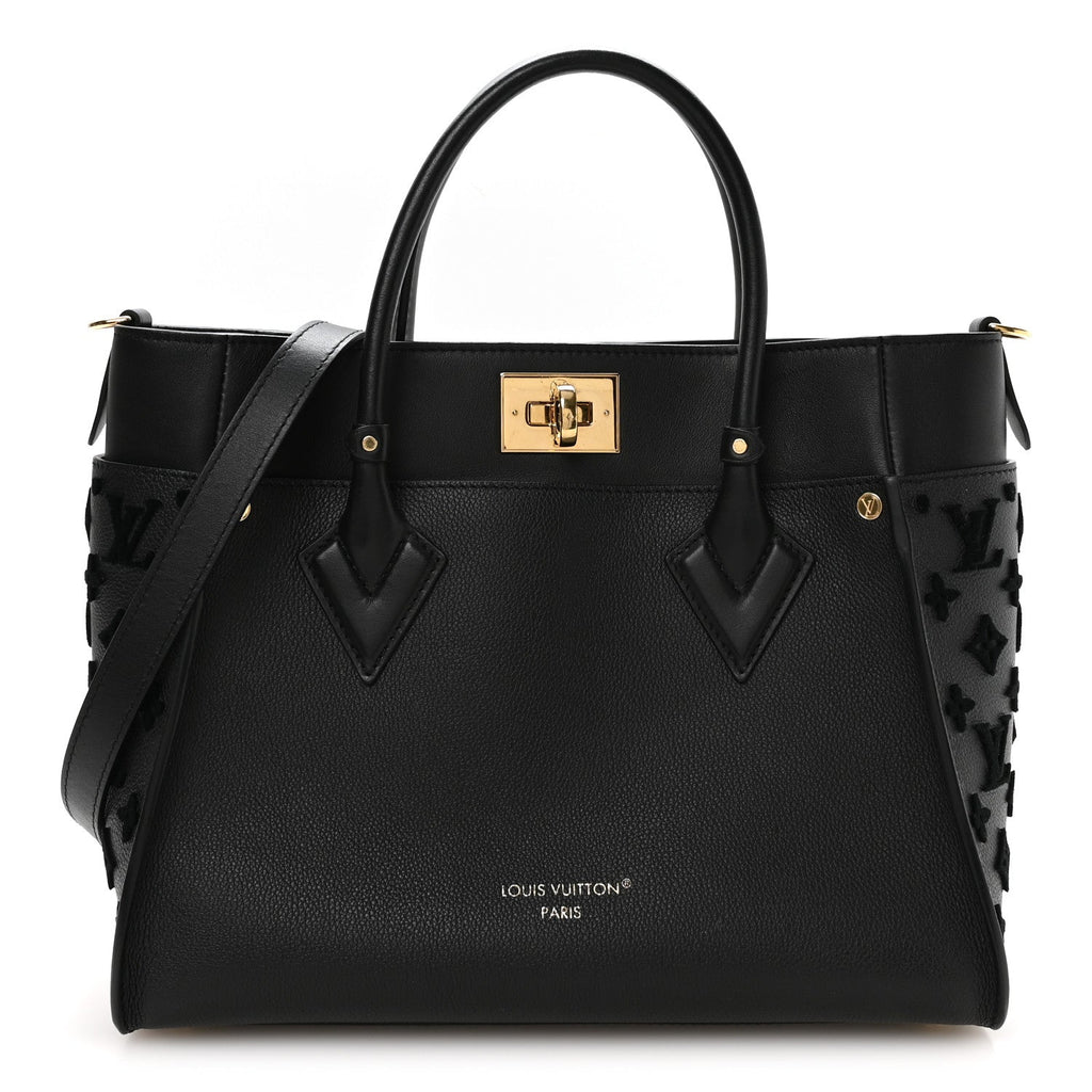 Calfskin Monogram Tufting On My Side Black