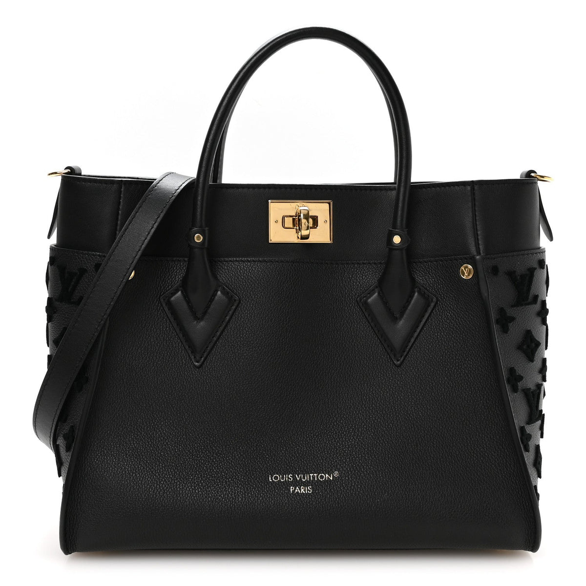 Calfskin Monogram Tufting On My Side Black