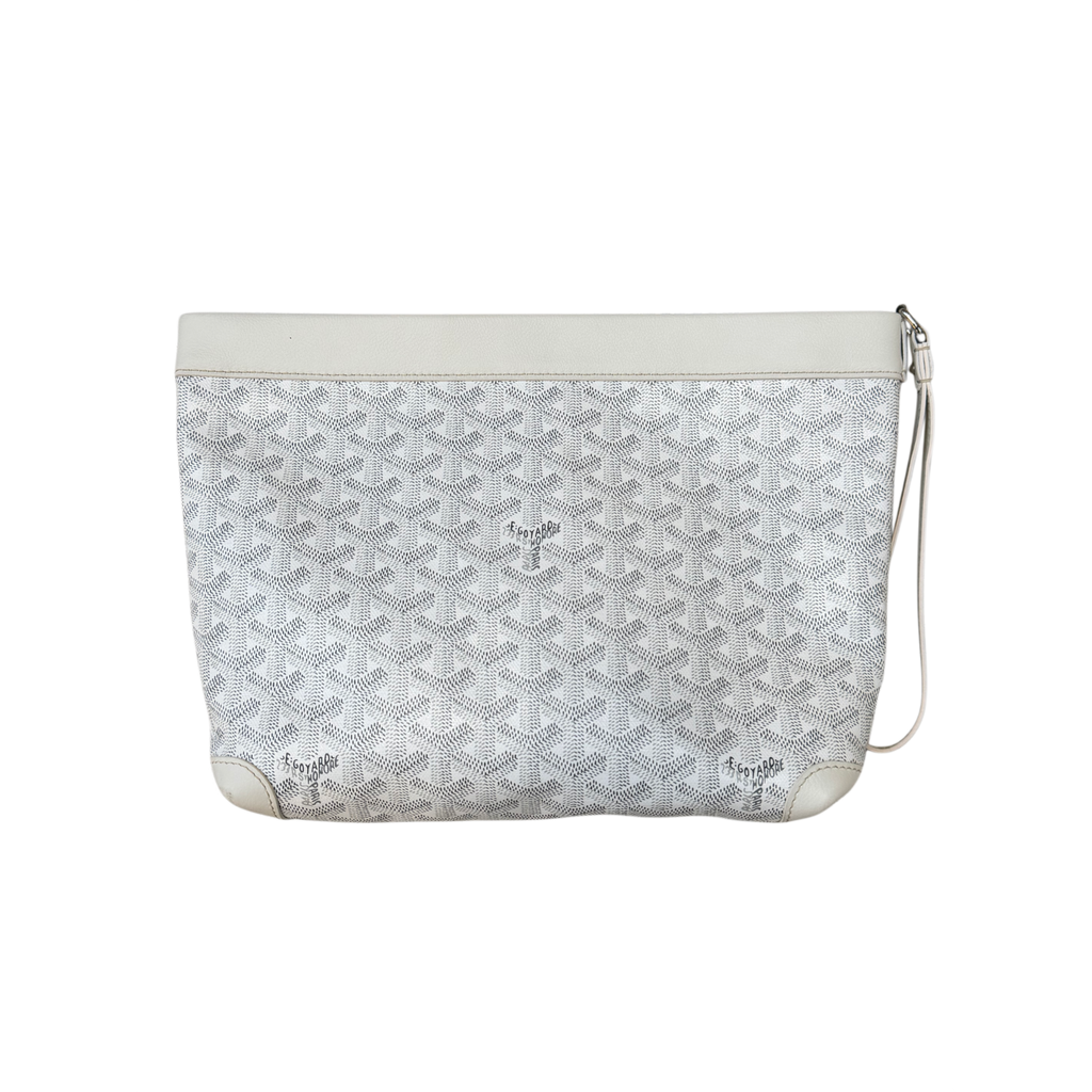 Goyard Conti Pouch White