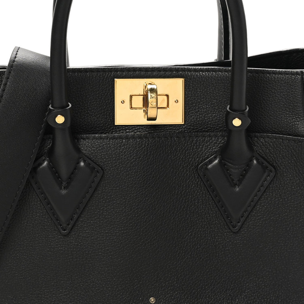 Calfskin Monogram On My Side PM Black
