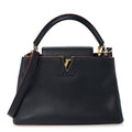 Taurillon Capucines PM Marine Rouge