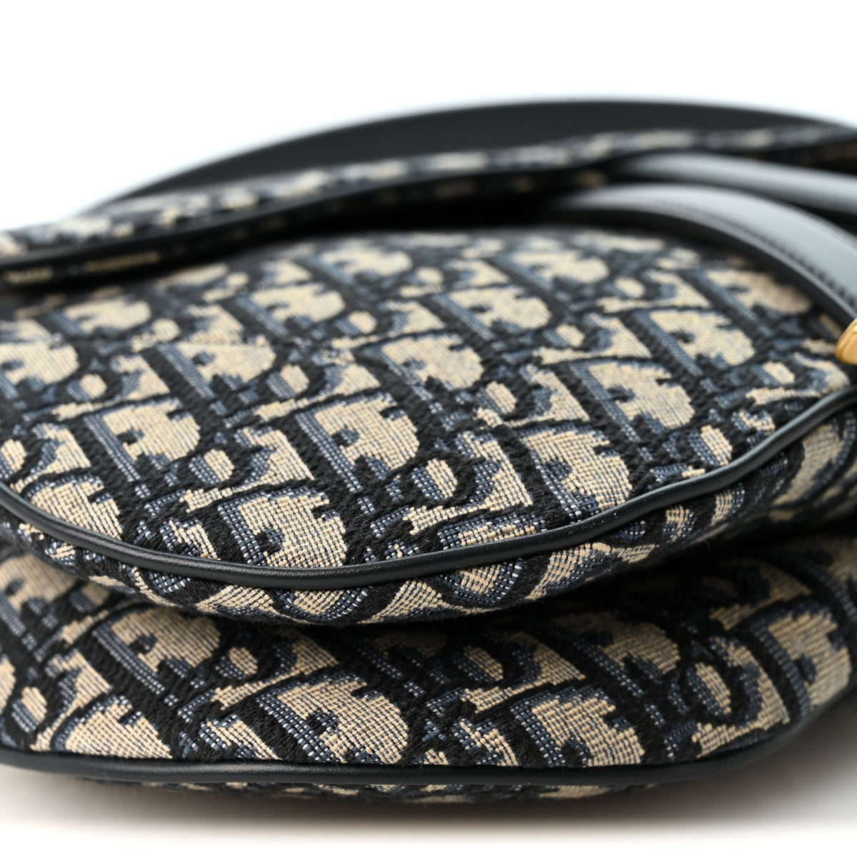Oblique Saddle Bag With Strap Blue