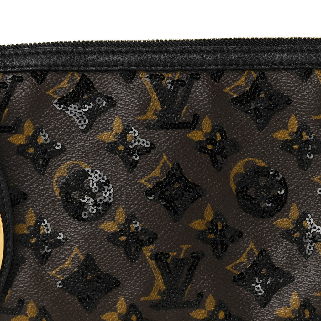 Monogram Sequins Eclipse Pochette Noir