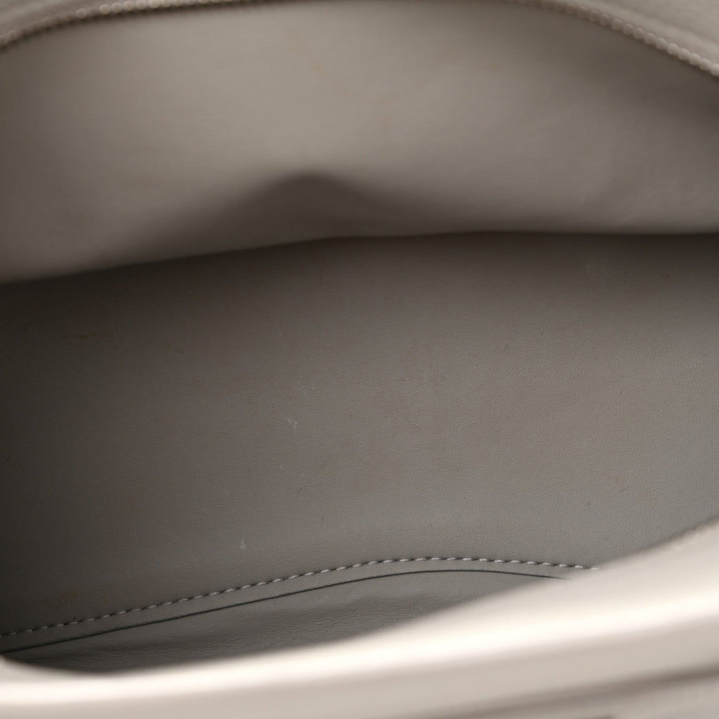 Grained Calfskin Neo Classic Silver Hardware S City Light Grey