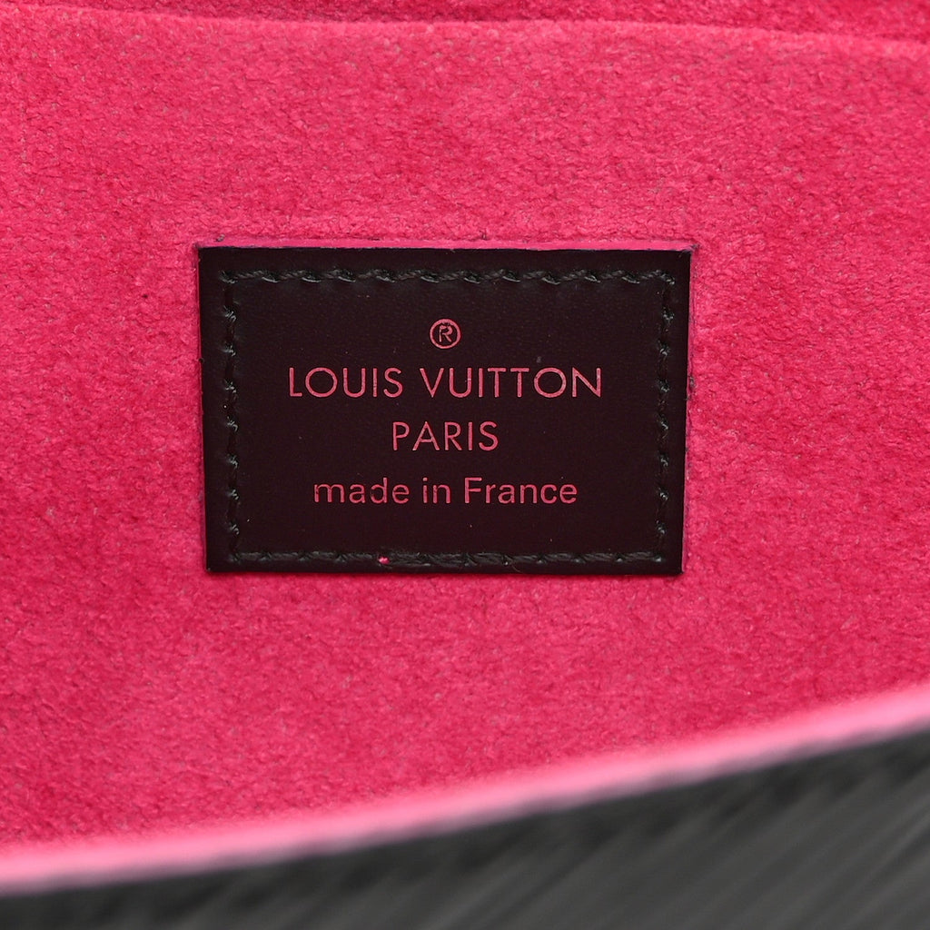 Epi Pochette Felicie Black Hot Pink