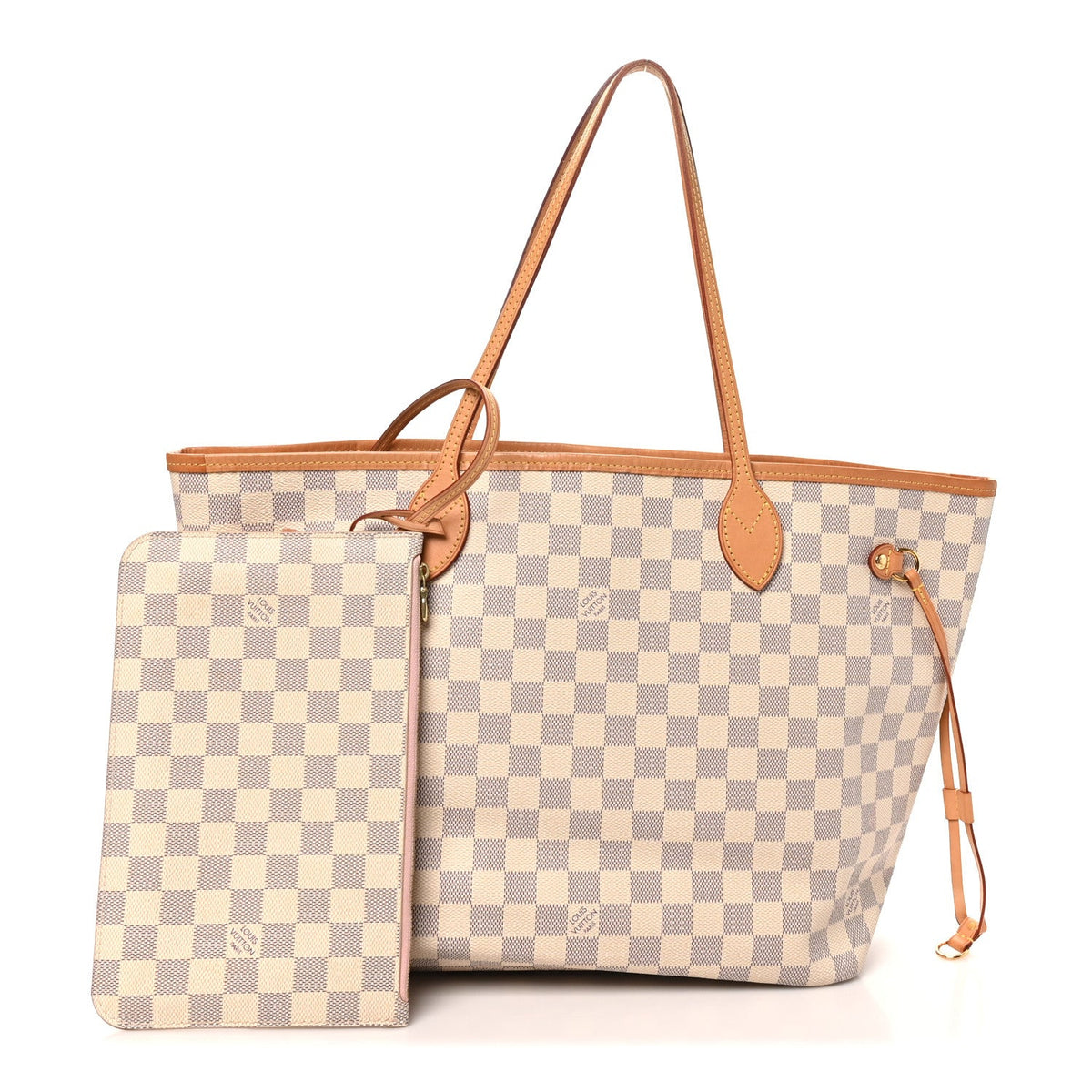 Damier Azur Neo Neverfull MM Rose Ballerine