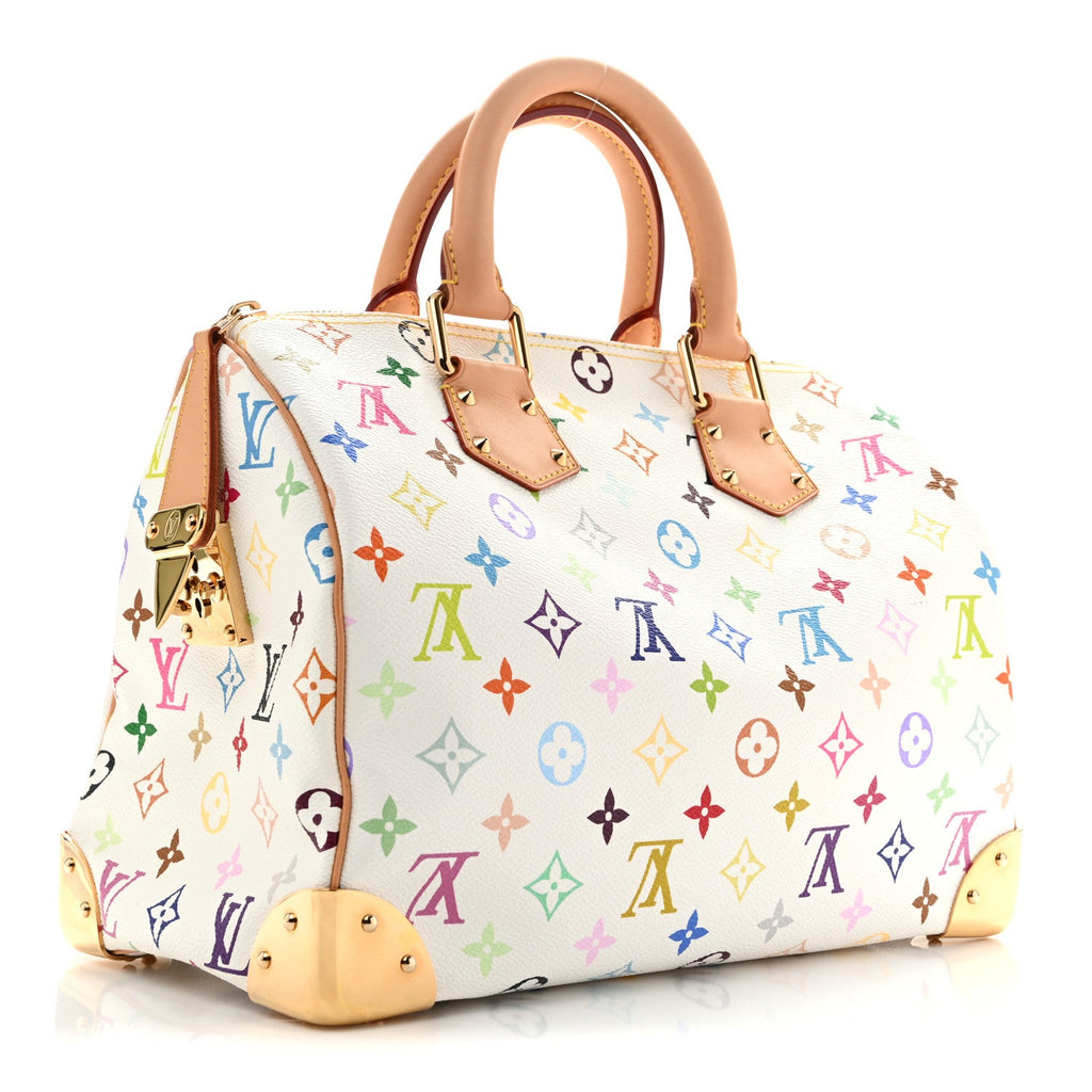 Monogram Multicolor Speedy 30 White