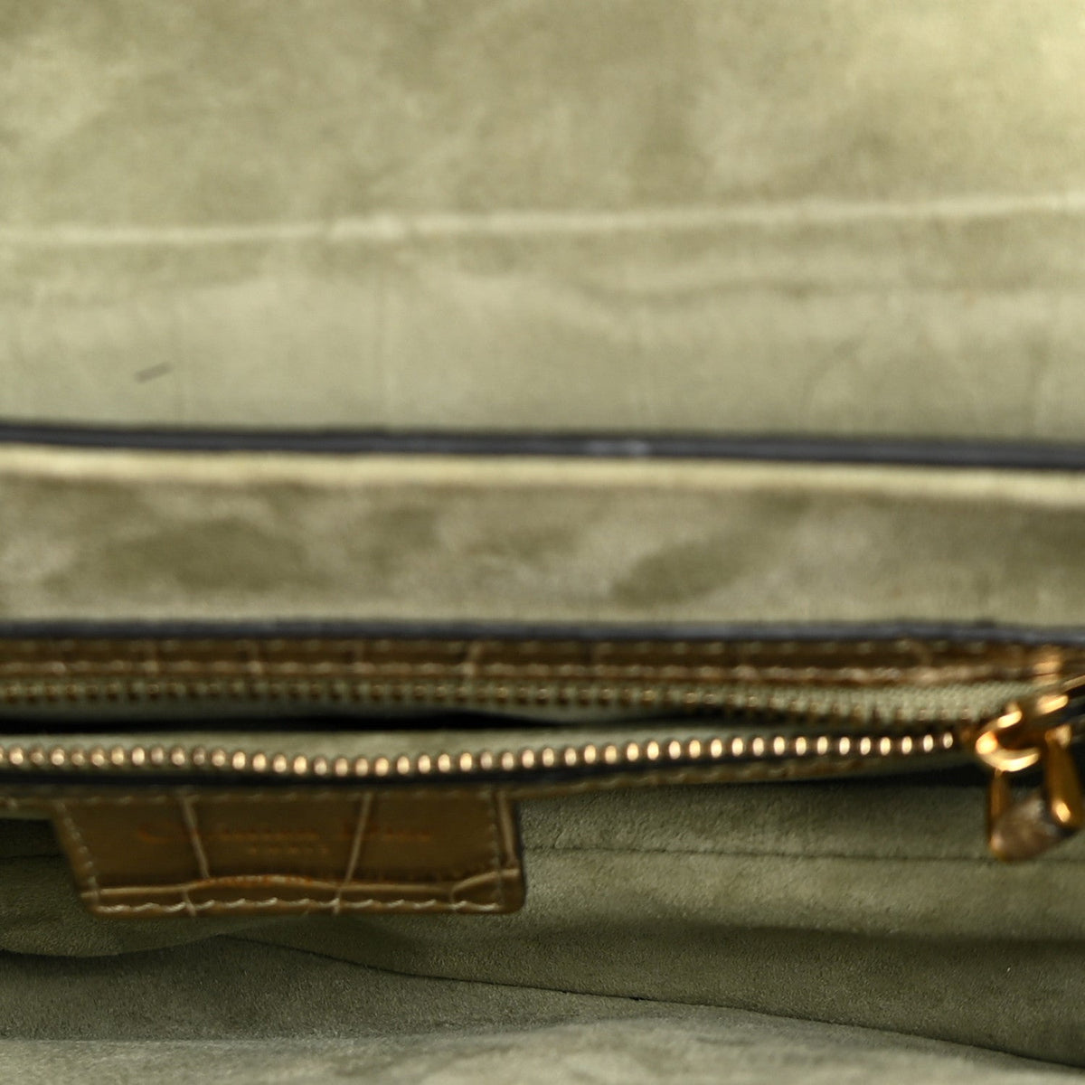 Alligator Saddle Bag Green
