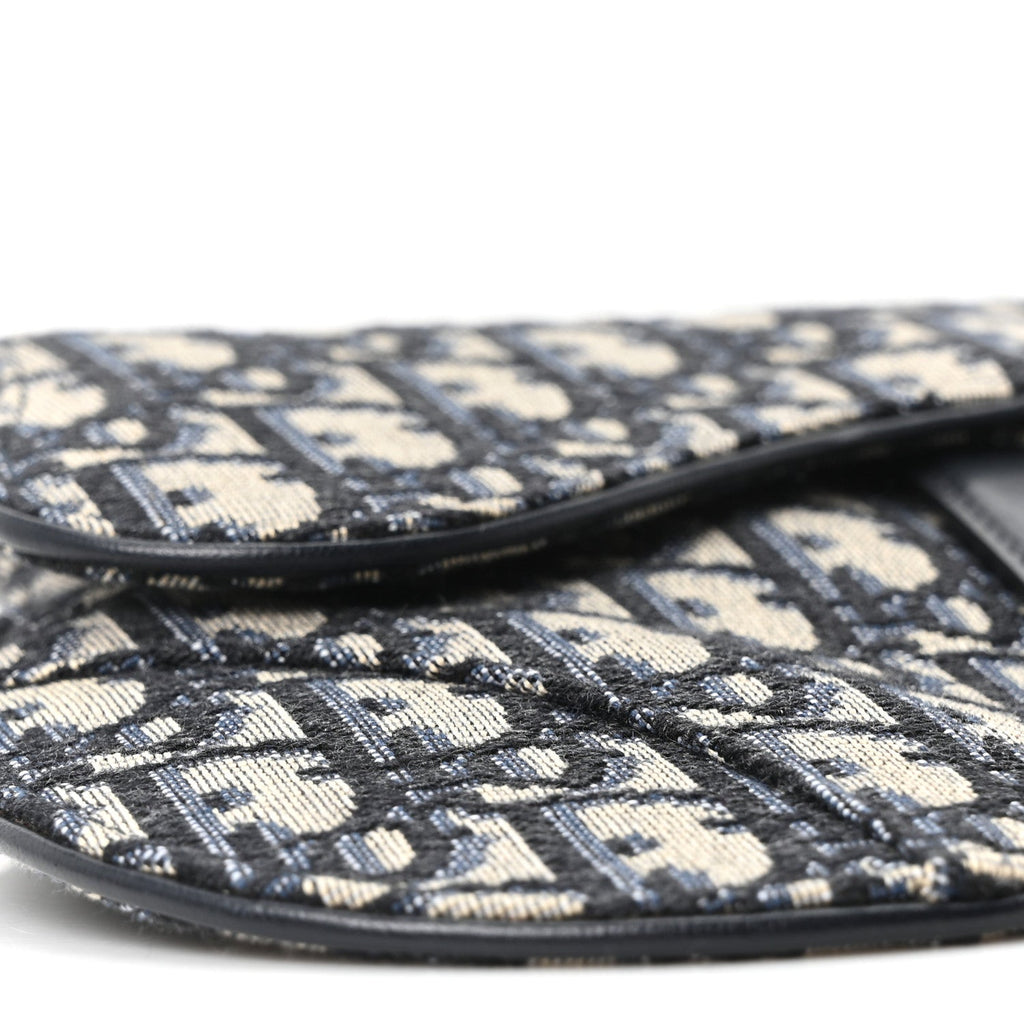 Oblique Saddle Belt Pouch Blue