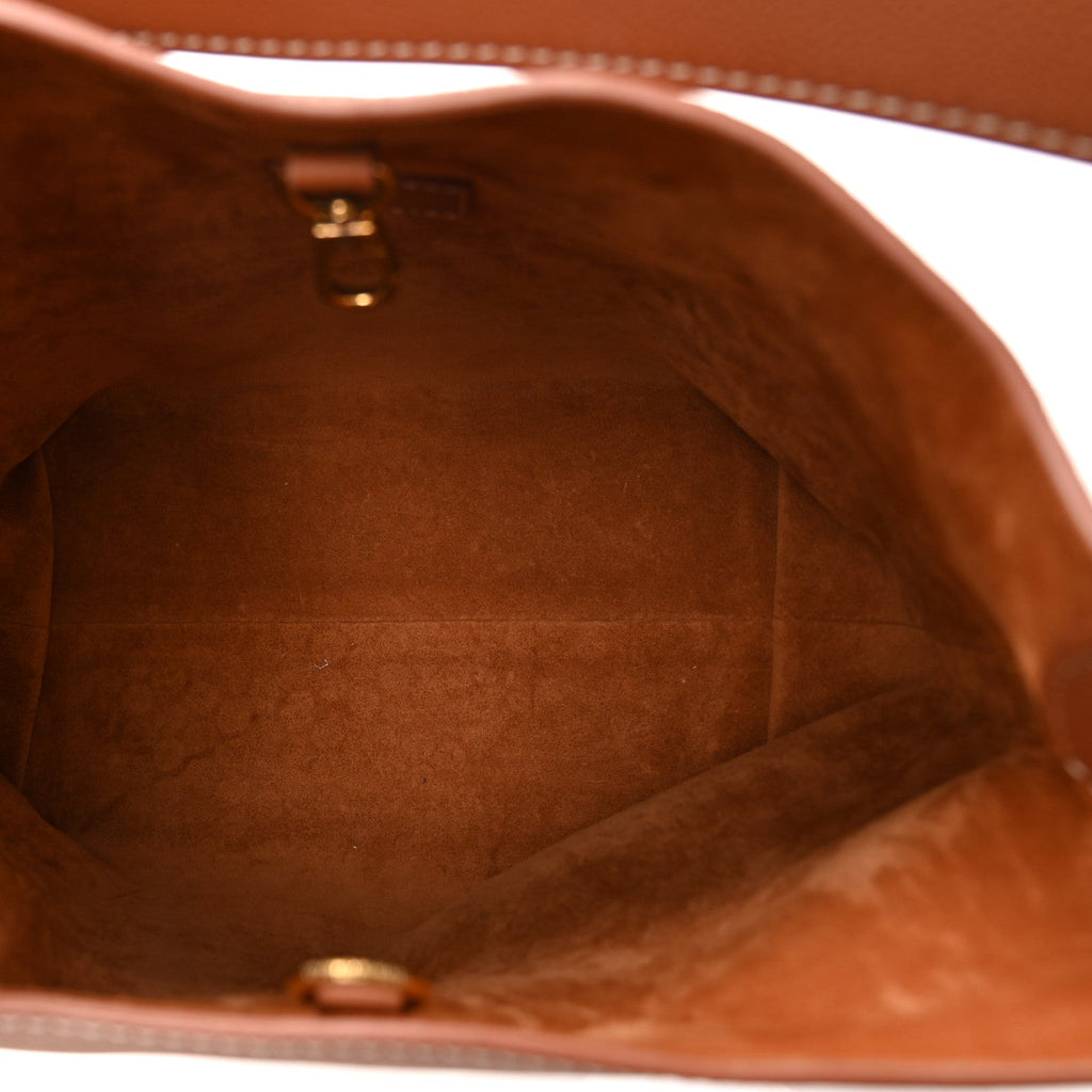 Grained Calfskin Low Key Hobo PM Cognac