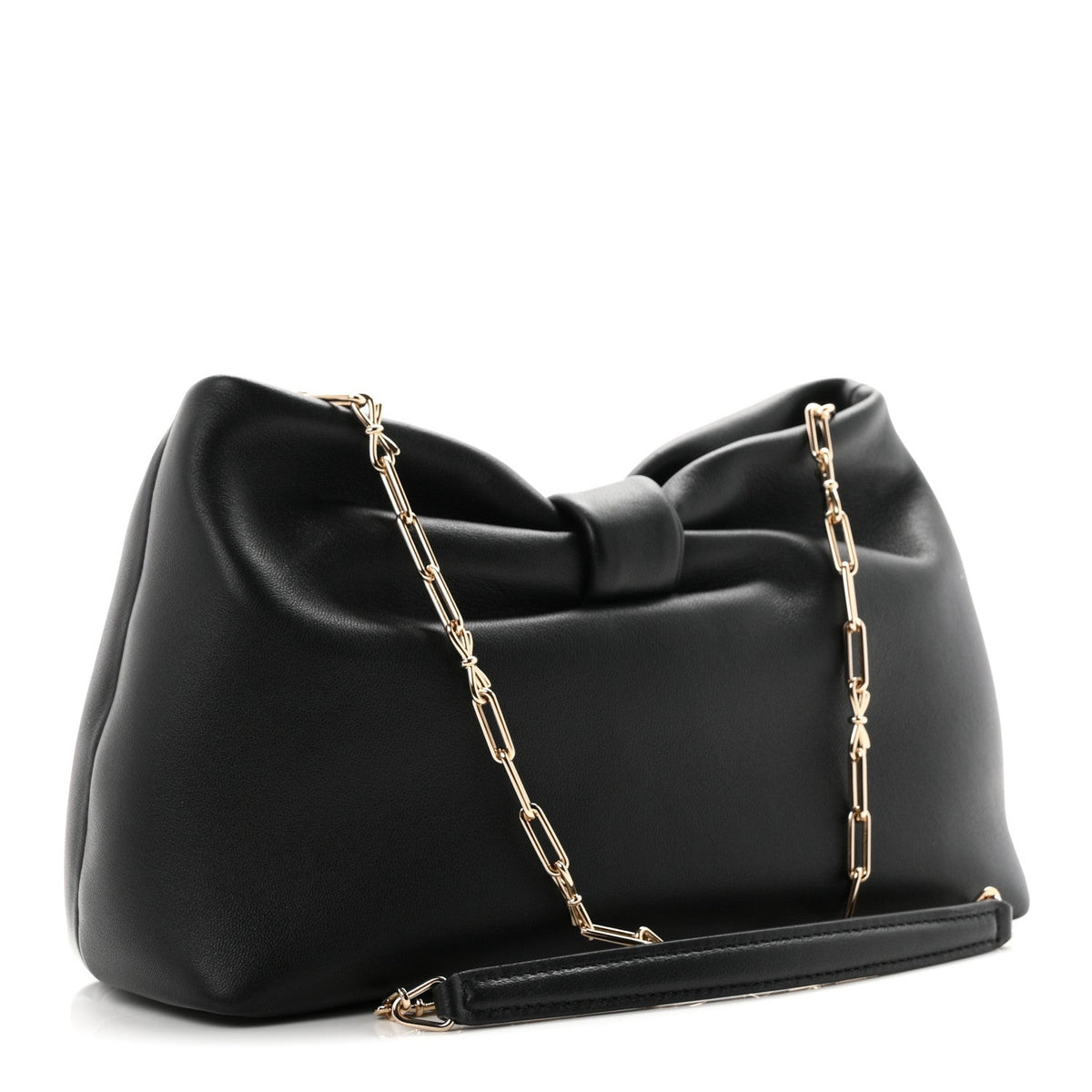 Lambskin Small Bow Bag Black