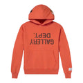 Gallery Dept. Orange Logo Print Appliquéd Cotton Jersey Hoodie