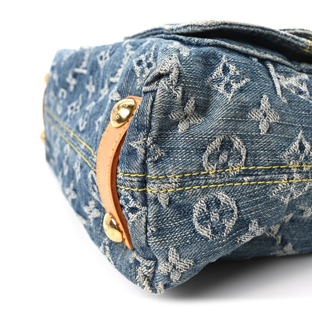 Monogram Denim Baggy PM Blue