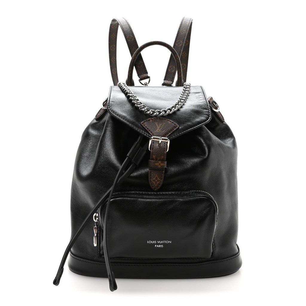 Lambskin Monogram Montsouris Vibe PM Black