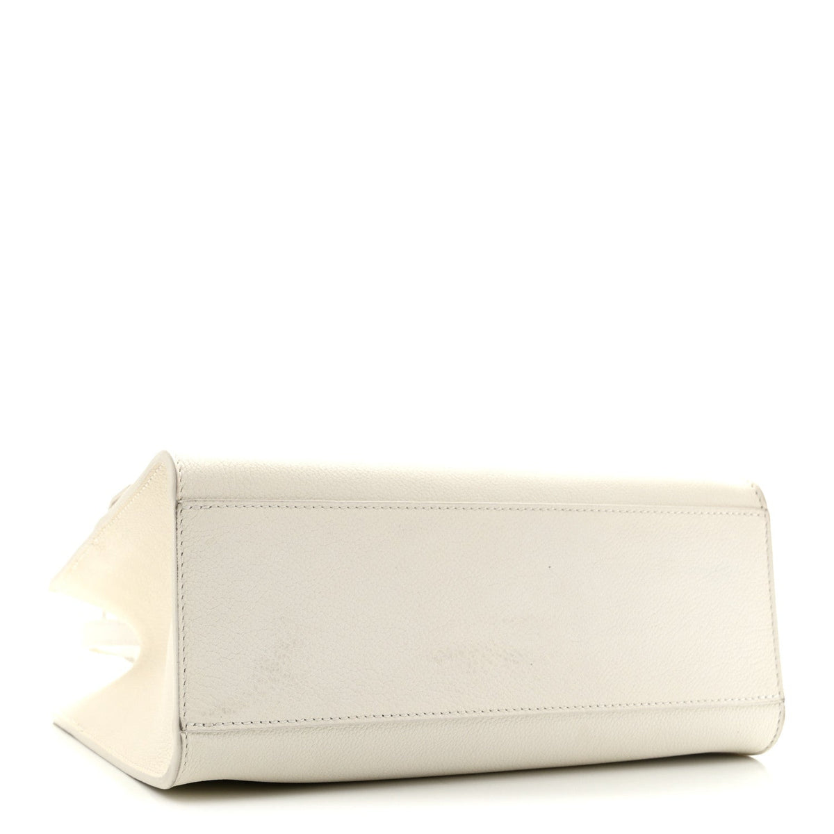 Soft Calfskin Lockme Tote PM White