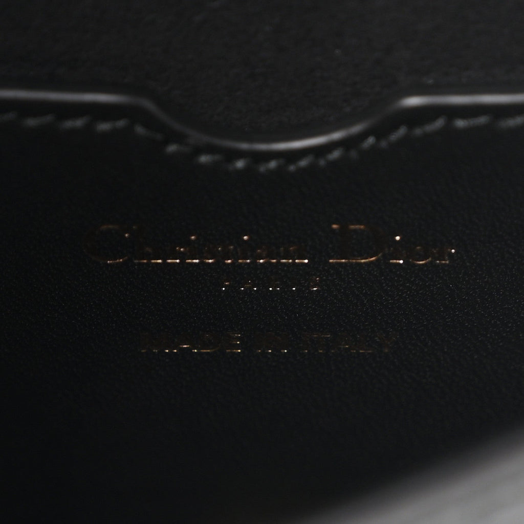 Grained Calfskin D-Bee Shoulder Bag Black