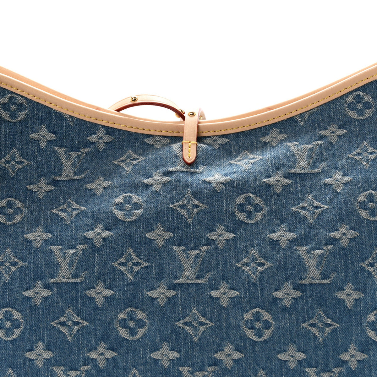 Monogram Denim CarryAll MM Blue