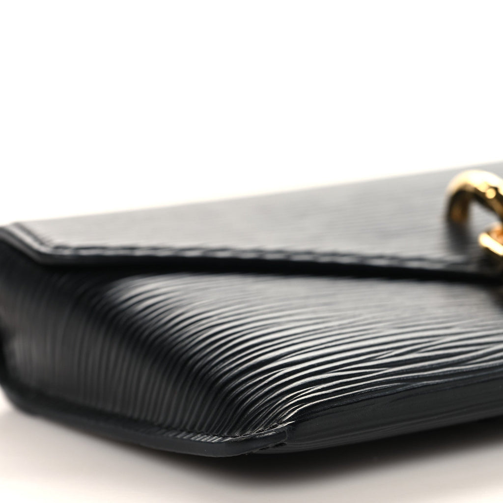 Epi Padlock On Strap Black
