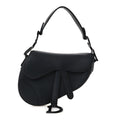 Ultra Matte Calfskin Mini Saddle Bag Black