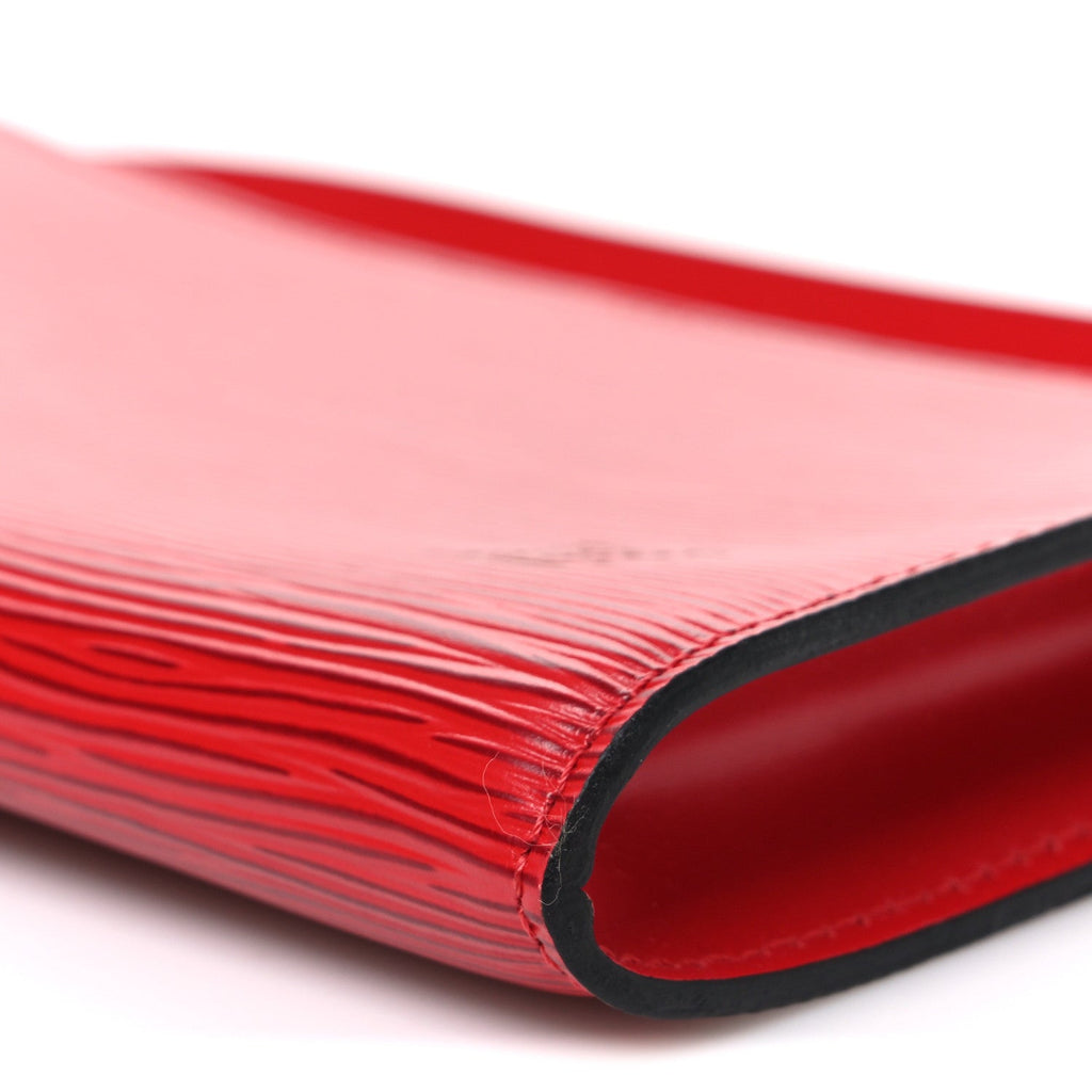 Epi Pochette Accessories 24 Castillan Red