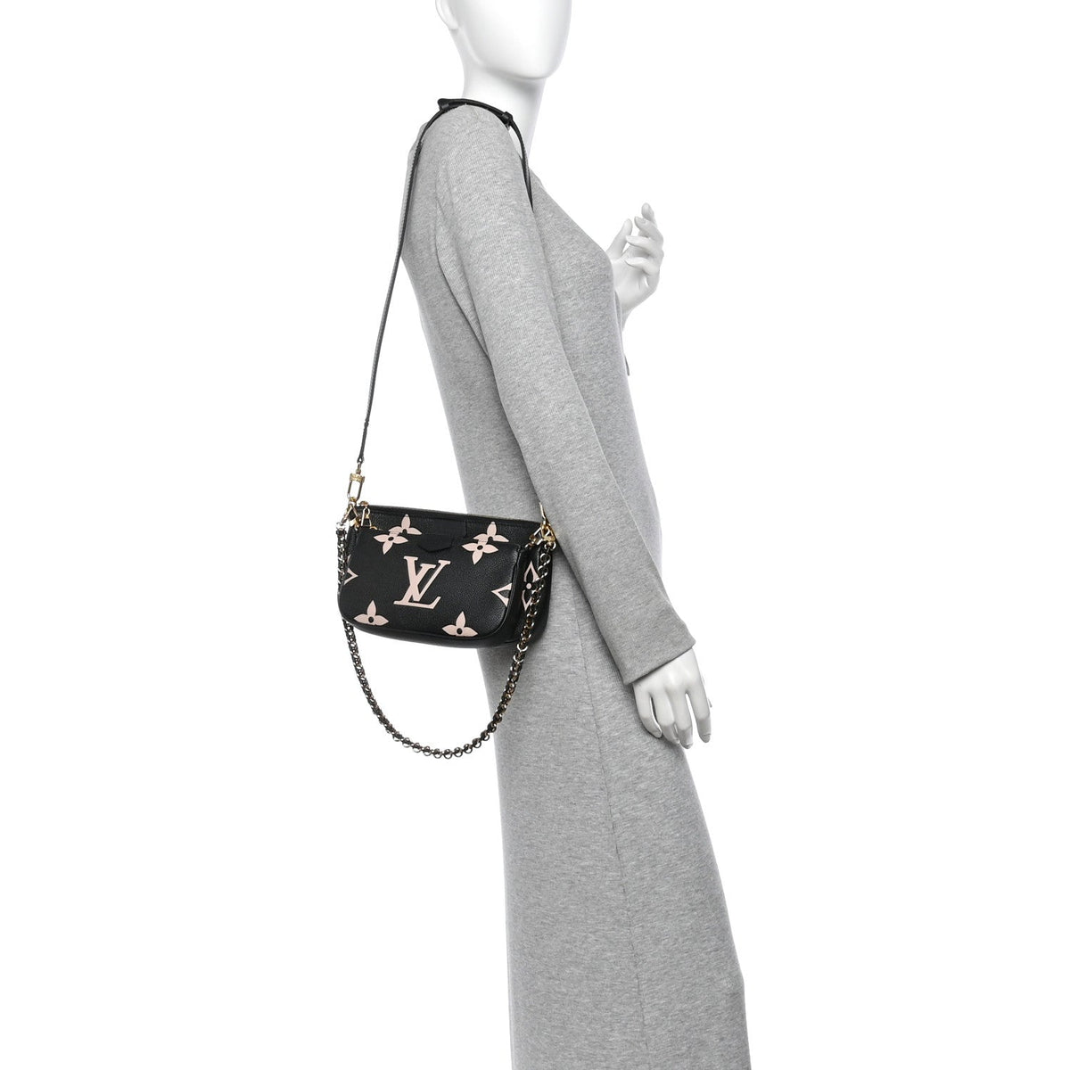 Empreinte Monogram Giant Multi Pochette Accessories Black Beige