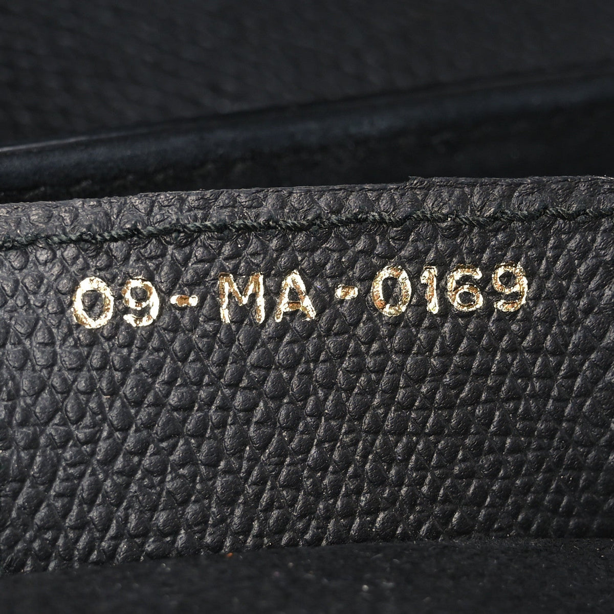 Grained Calfskin Saddle Bag Black