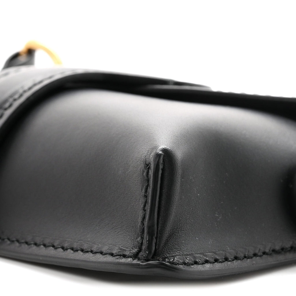 Grained Calfskin D-Bee Shoulder Bag Black