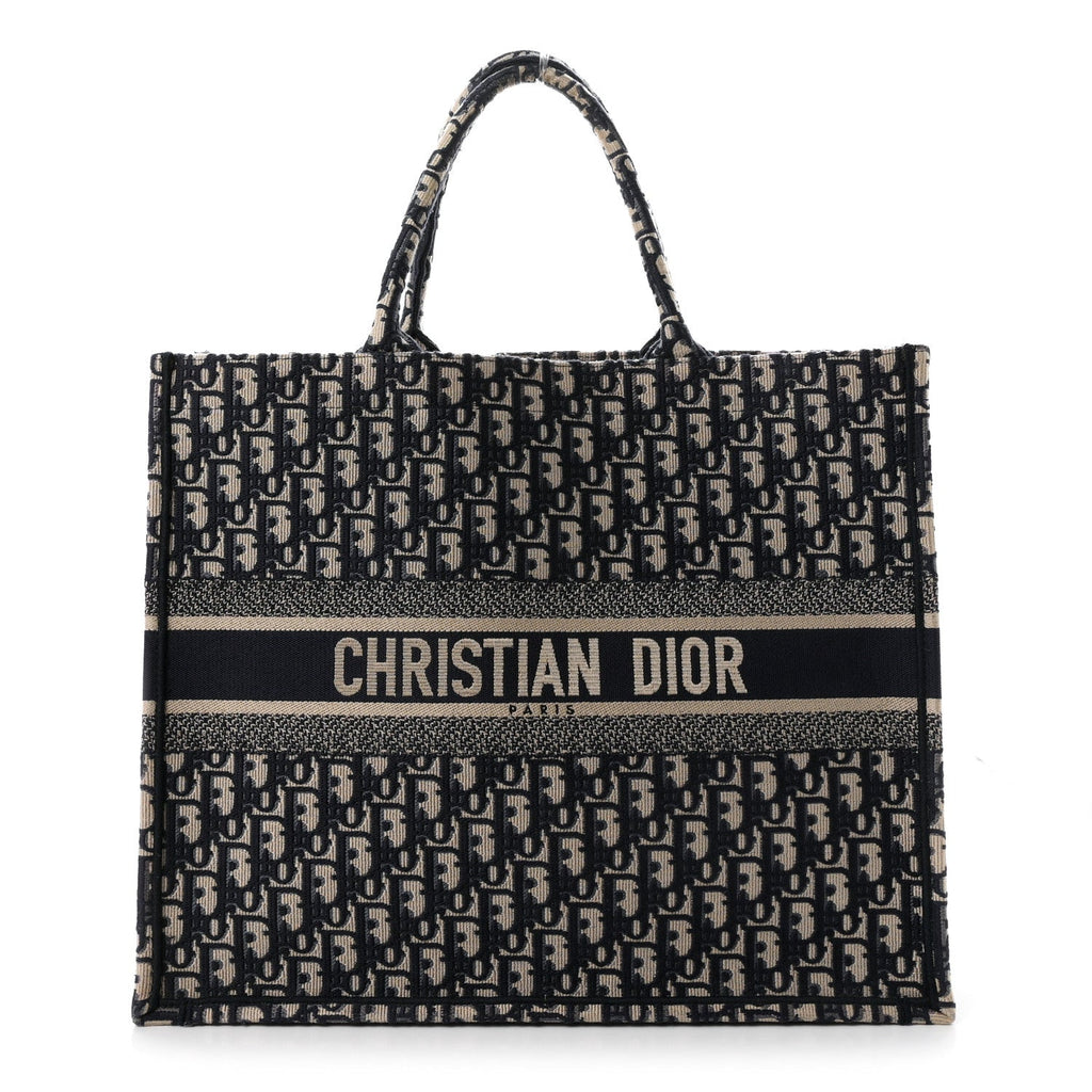 Oblique Large Book Tote Blue Multicolor
