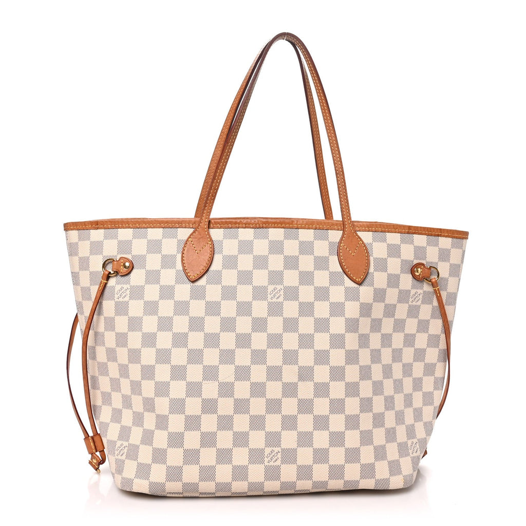 Damier Azur Neo Neverfull MM Rose Ballerine