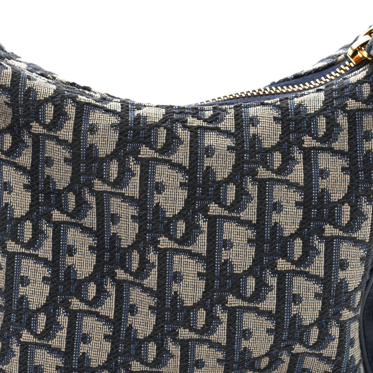 Oblique Jacquard Smooth Calfskin Mini D-Dream Blue