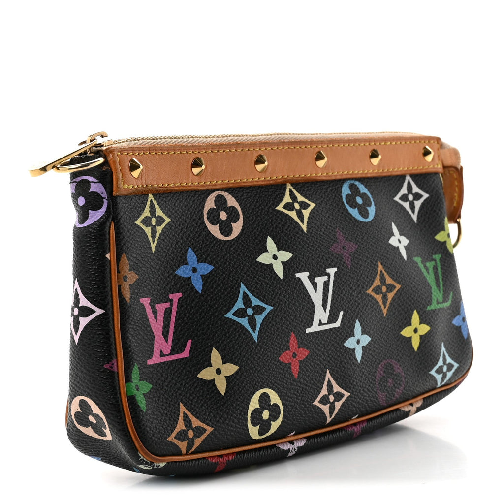 Monogram Multicolor Pochette Accessories Black