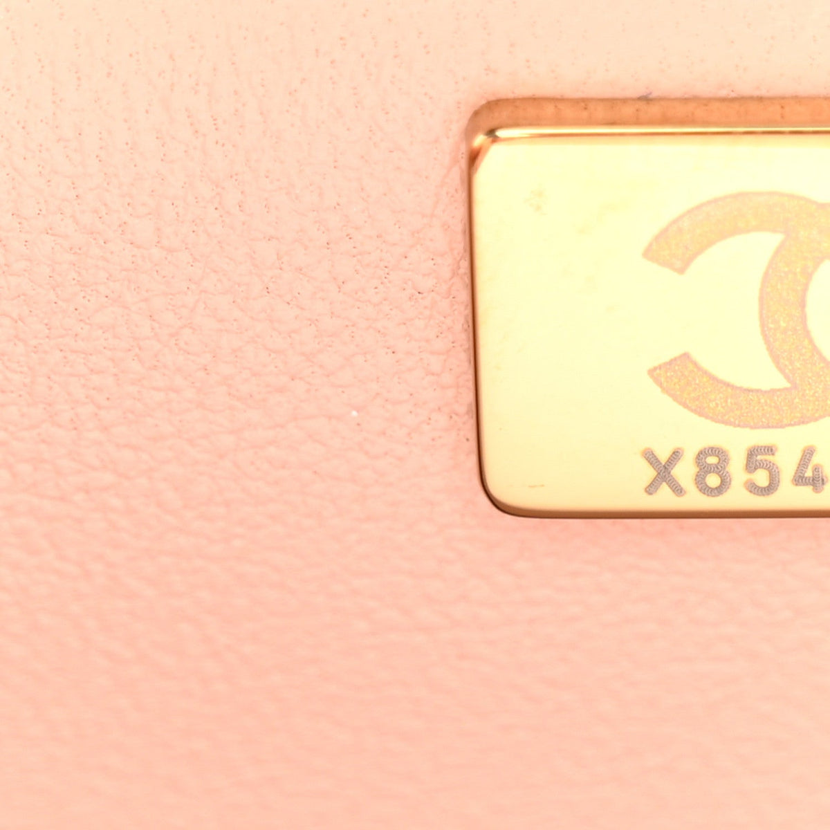 Caviar Quilted Mini Retro Twist Top Handle Flap Light Pink