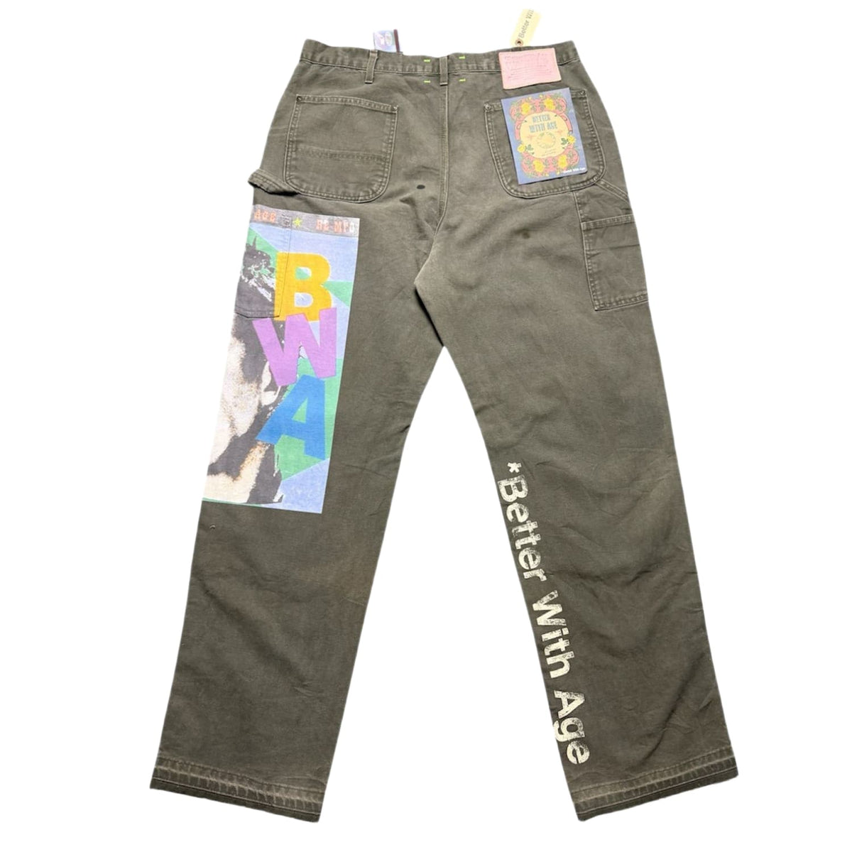 Better With Age Knucklehead Double Knee Carhartt Moss