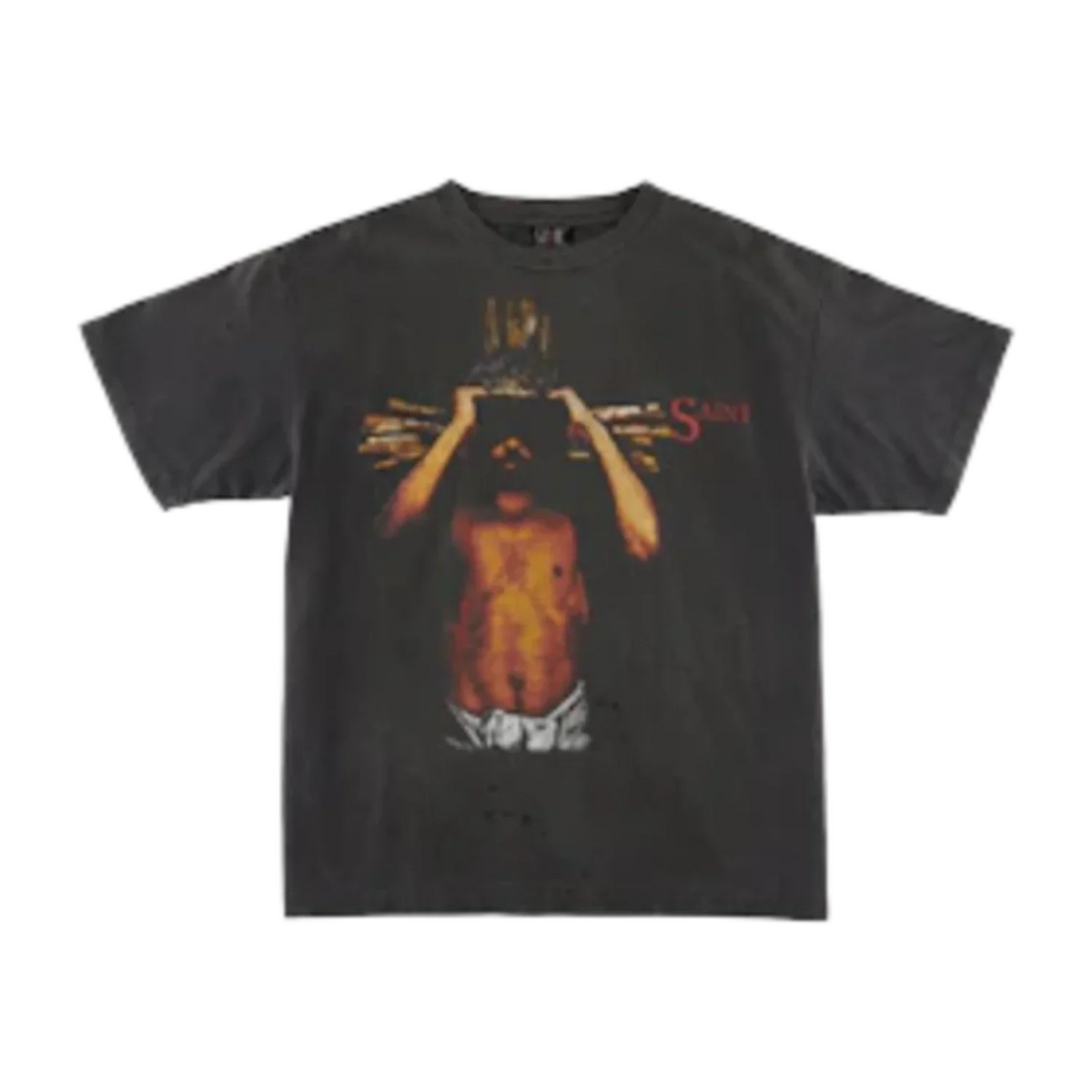 Saint Michael We Live Hell T-Shirt Vintage Black