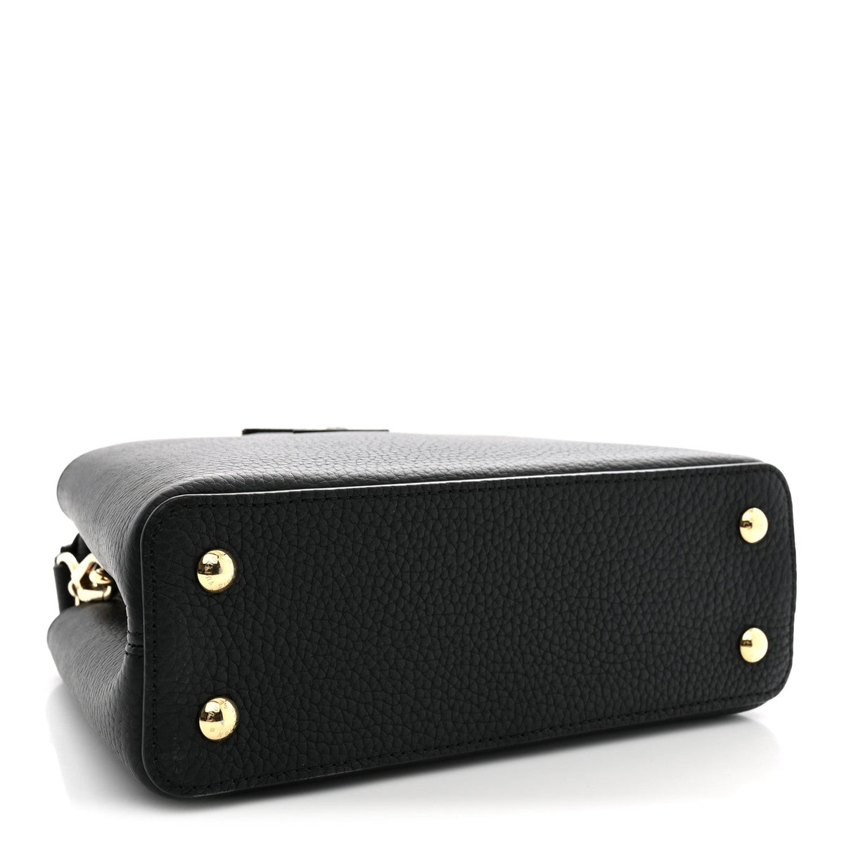 Taurillon Enamel Chain Capucines BB Black