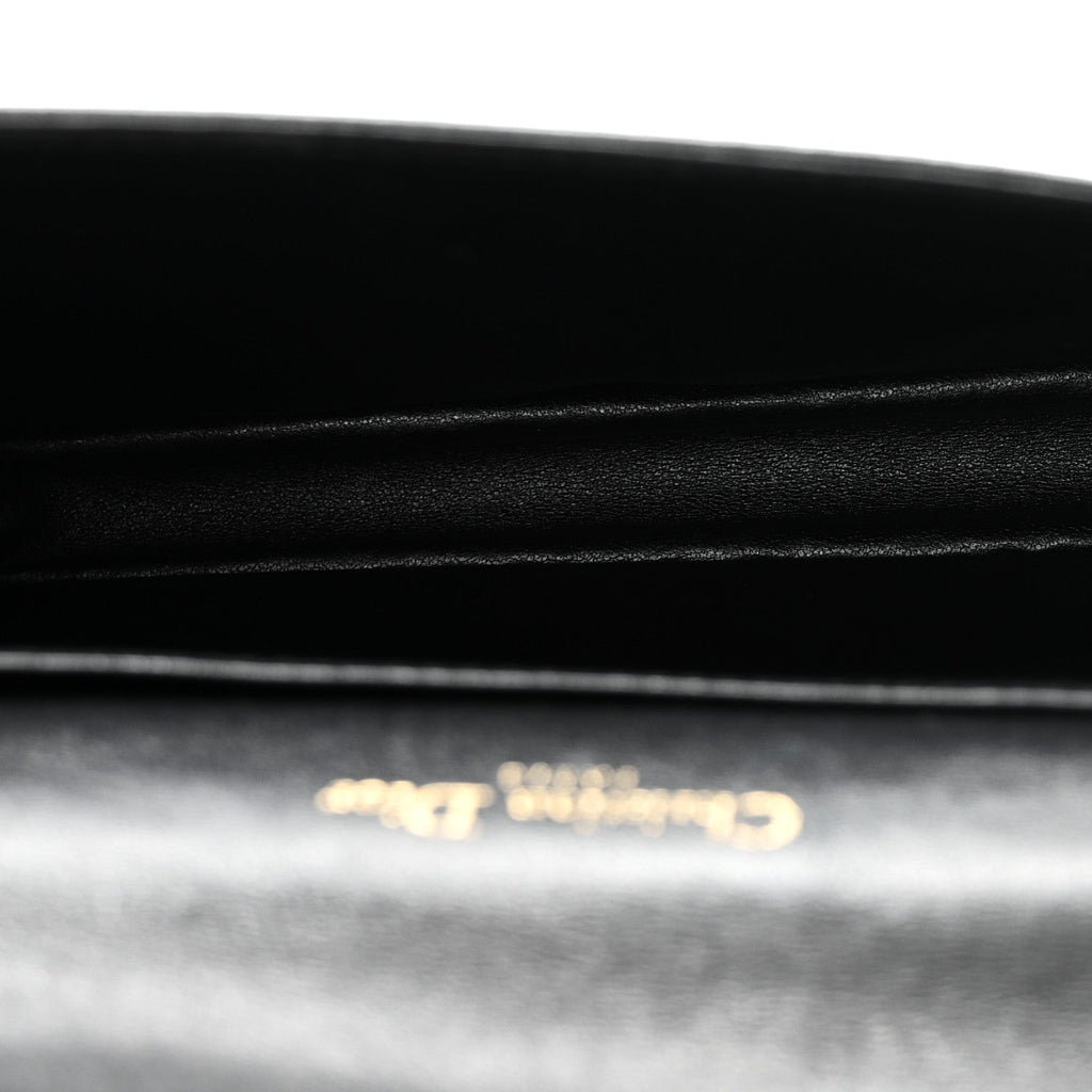 Lambskin Cannage Lady Dior Pouch Black