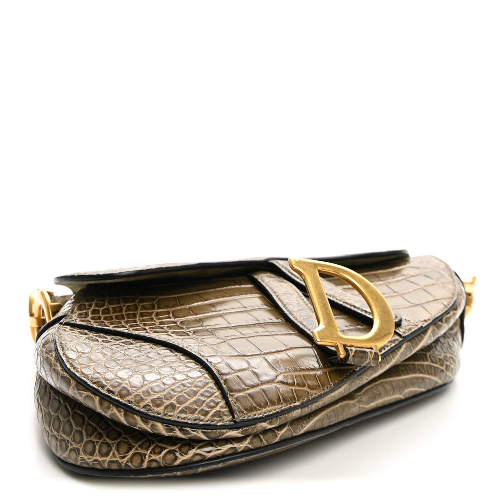 Alligator Saddle Bag Green