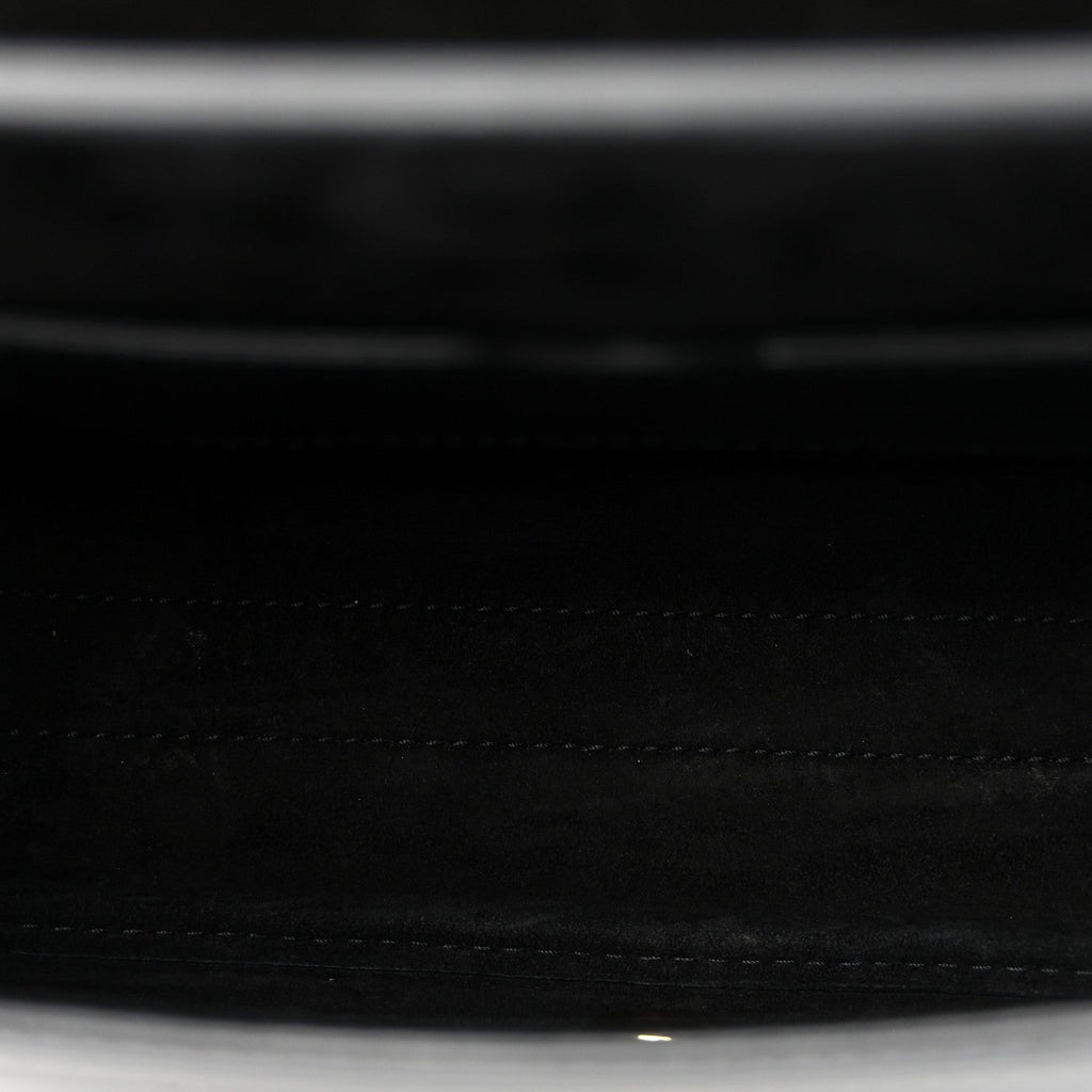 Box Calfskin Medium Bobby Flap Black