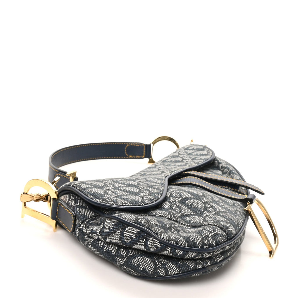 Monogram Saddle Bag Blue