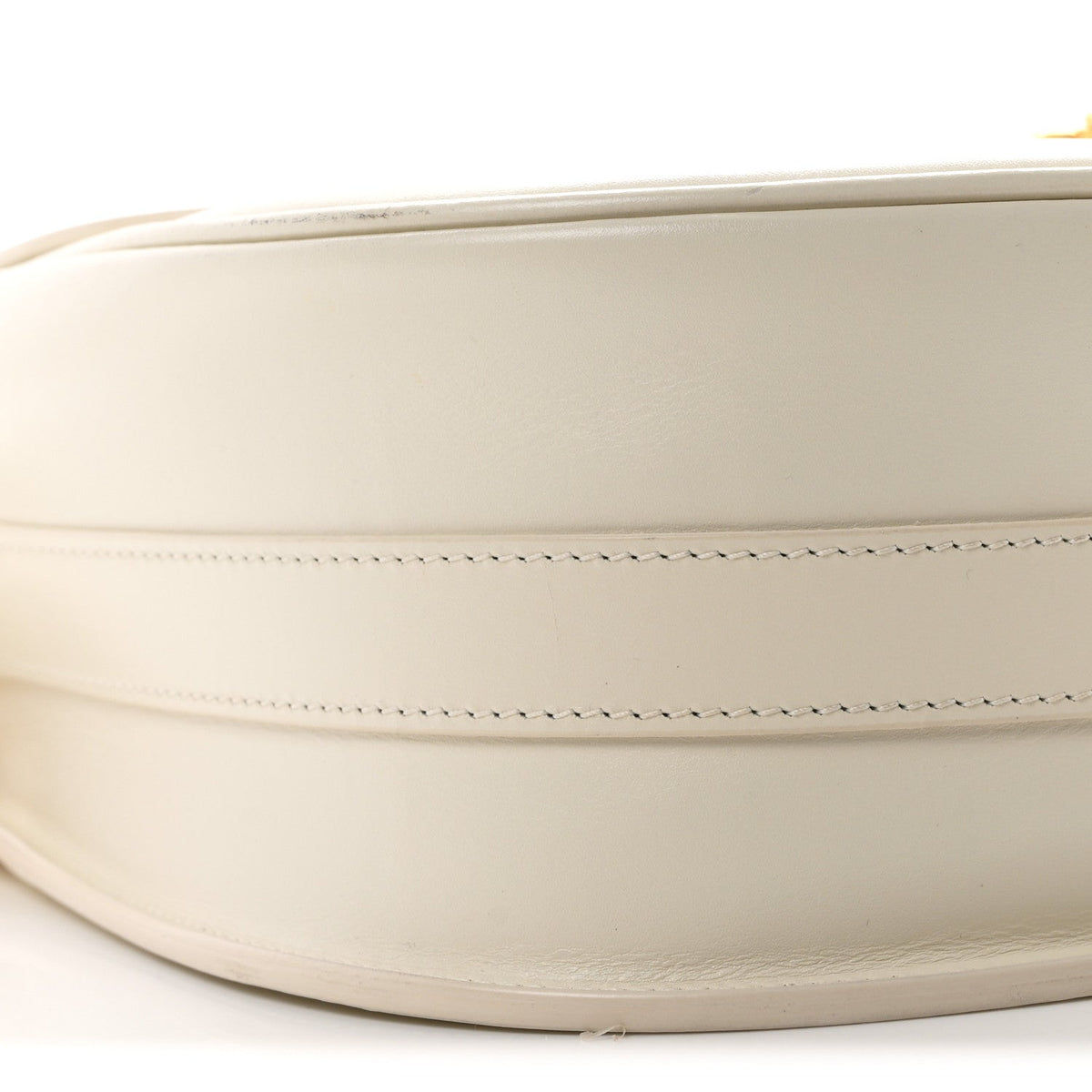 Box Calfskin Large Bobby Flap White