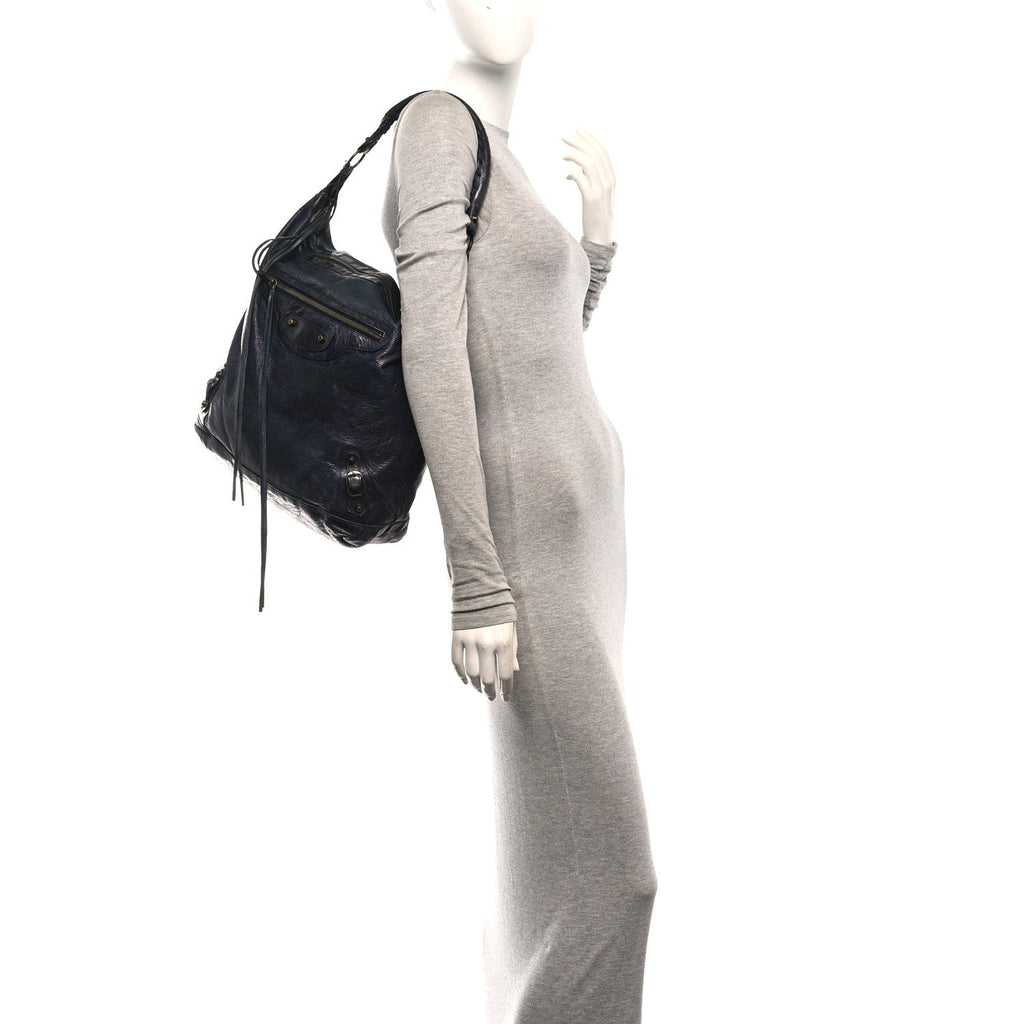 Agneau Classic Hardware Day Hobo Dark Night