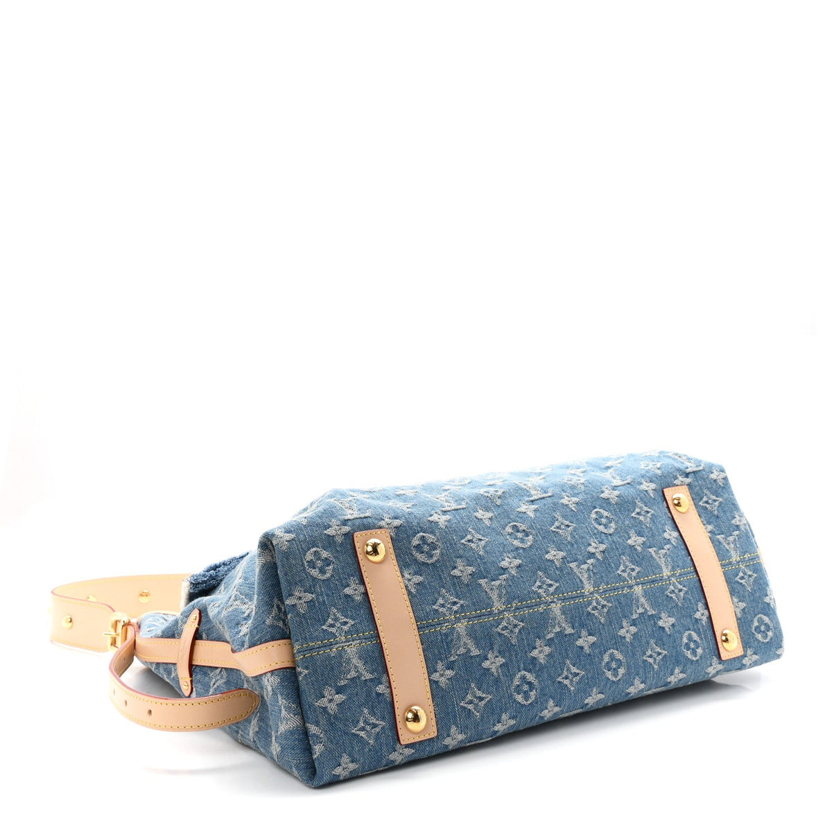 Monogram Denim CarryAll MM Blue