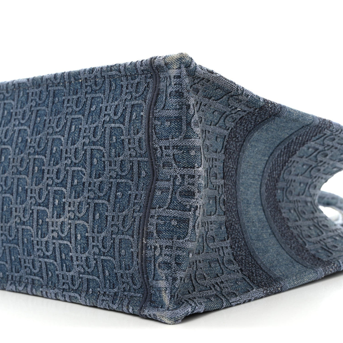 Oblique Denim Medium Book Tote Blue
