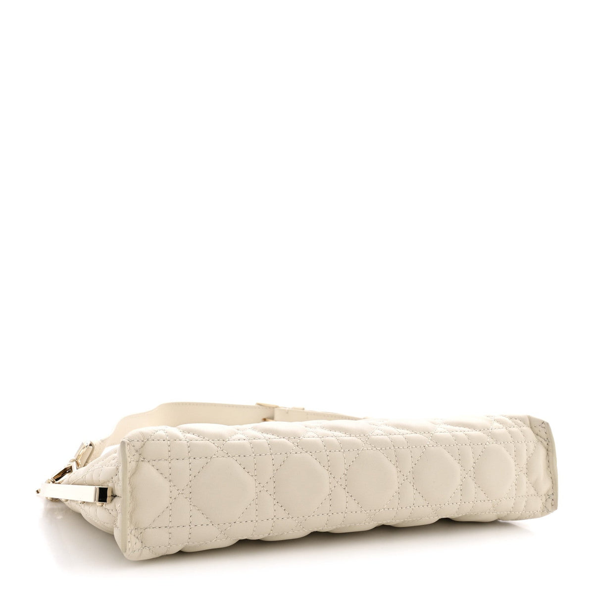 Lambskin Cannage Dior Club Bag  Dusty Ivory